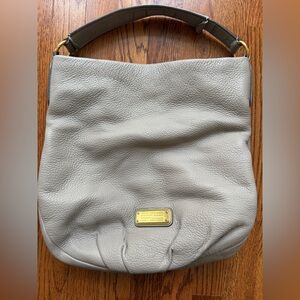 Marc by Marc Jacob’s Gray Leather Shoulder Bag - Neutral Pebbled Leather